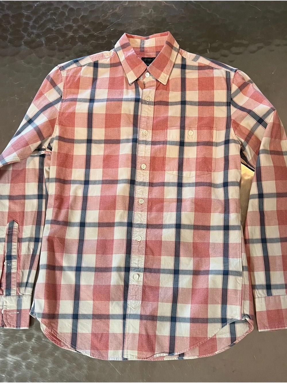 J.Crew Men’s 4 Shirt Bundle – Plaid and Gingham Button Downs Size SMALL